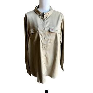 NWT Carhartt rugged flex flame resistant twill long sleeve shirt size XXL